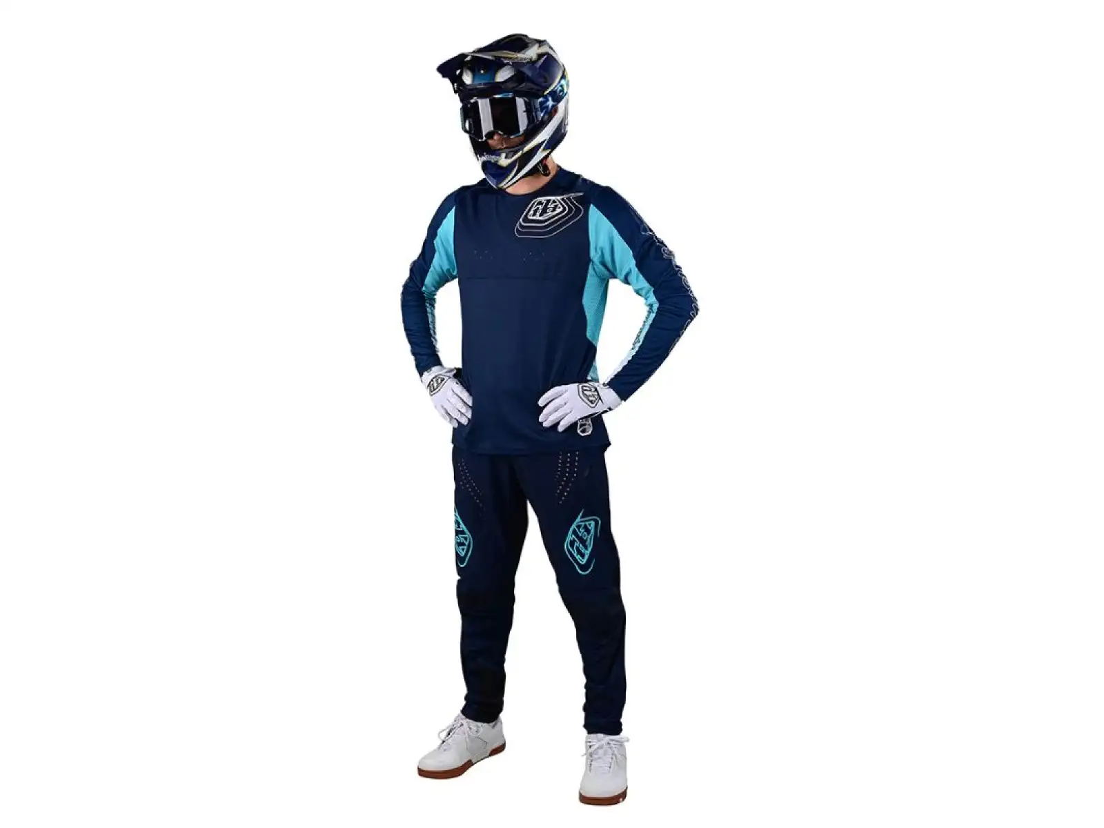 Troy Lee Designs Sprint męska koszulka z długim rękawem richter navy