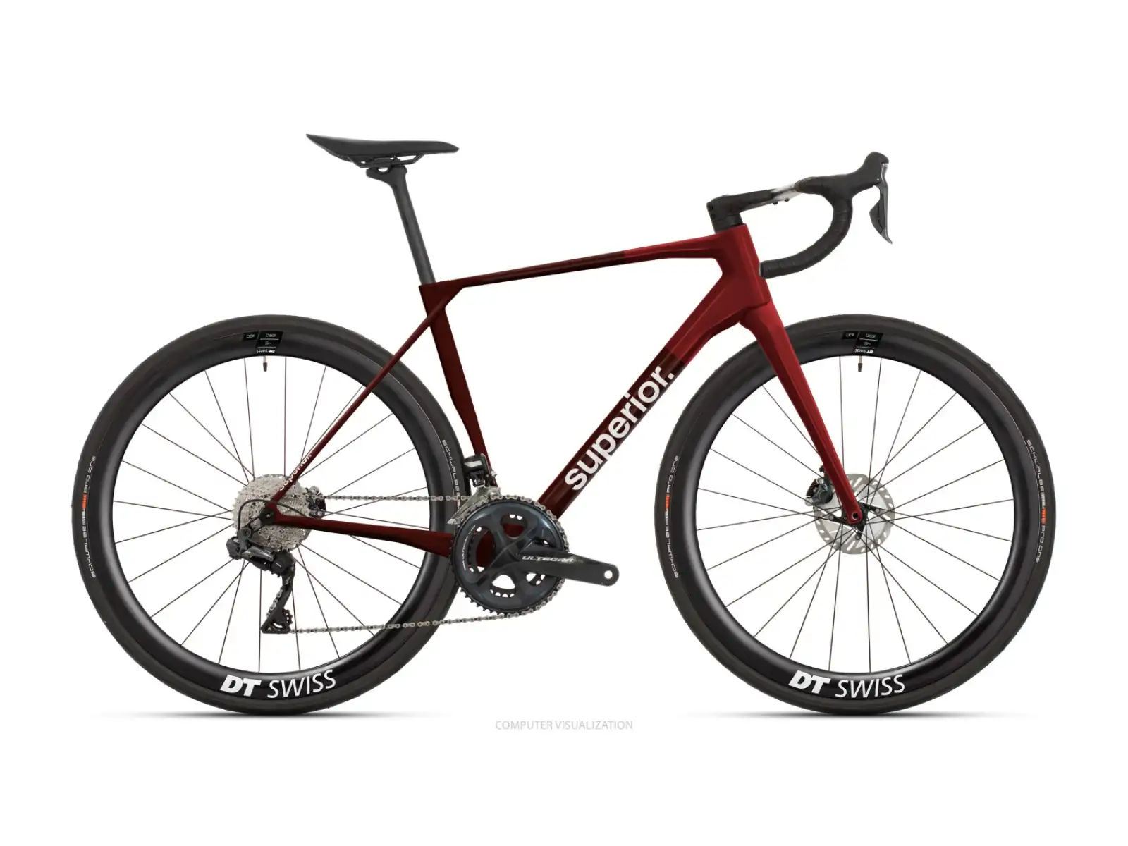 Superior X-Road 9.8 GF rower szosowy gloss carbon red