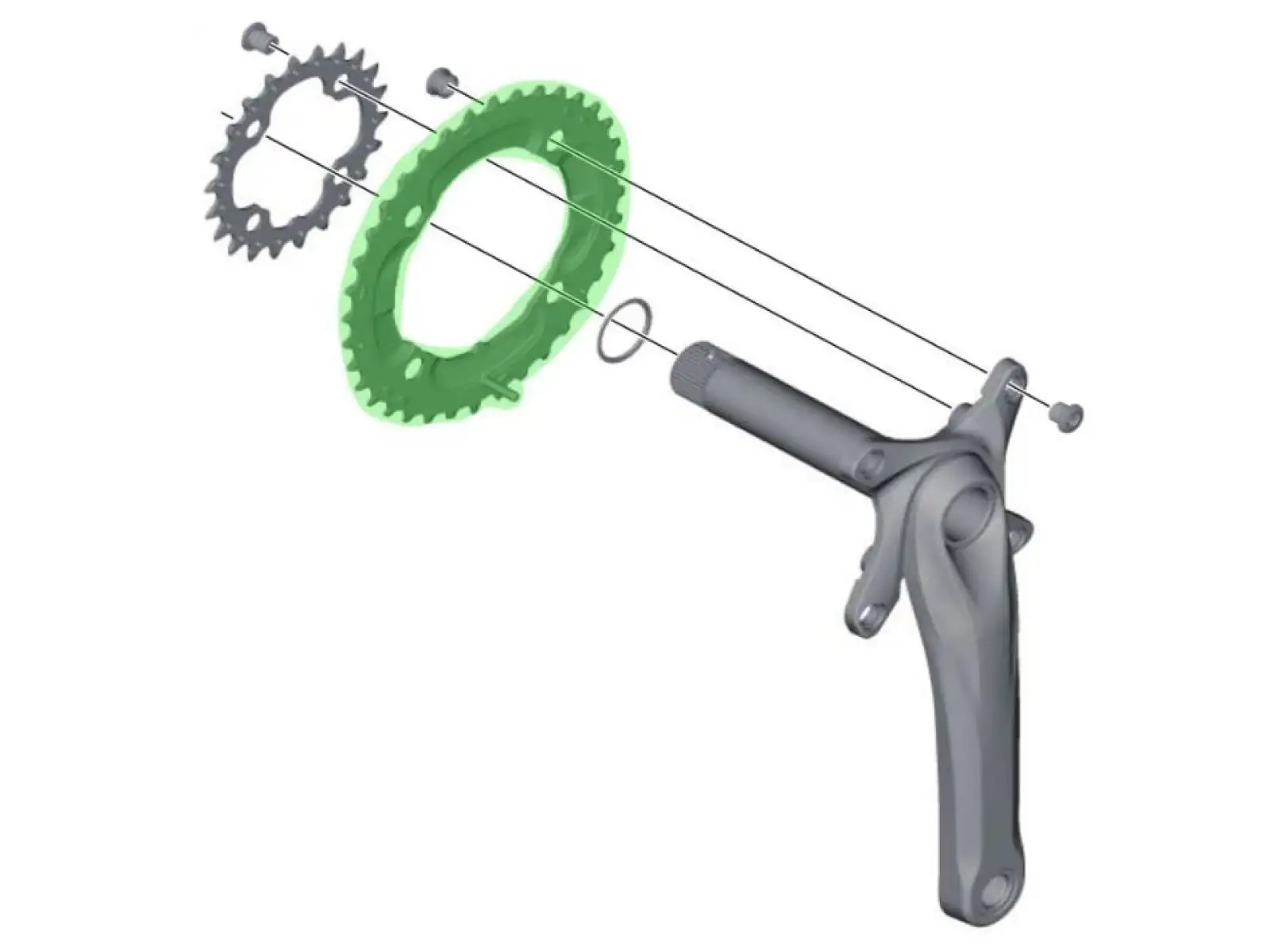 Shimano Deore FC-M617 tarcza 36 zębów (AY)