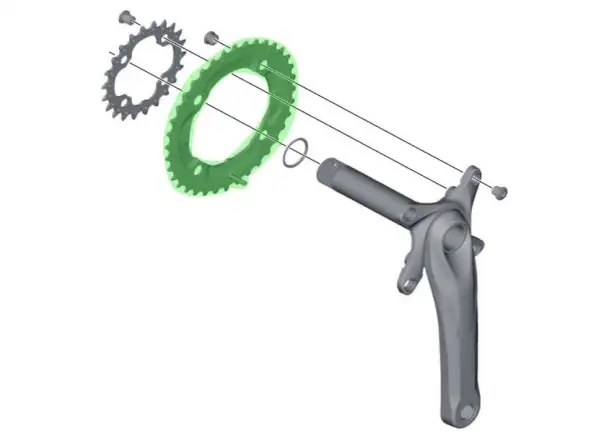 Shimano Deore FC-M617 tarcza 36 zębów (AY)