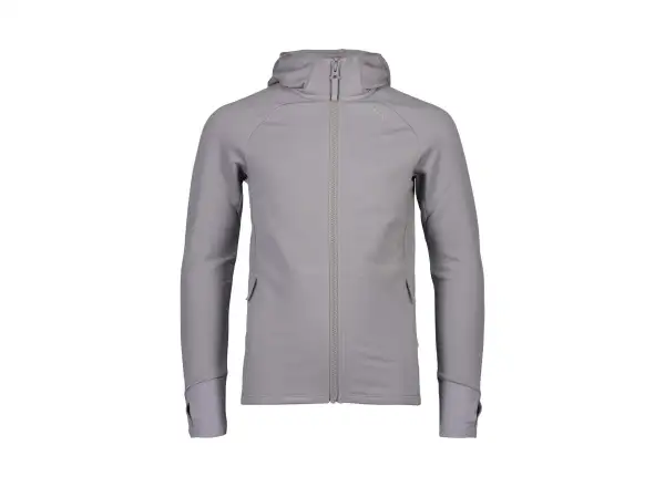 POC Merino Zip Hood Jr dziecięca bluza z kapturem Alloy Grey