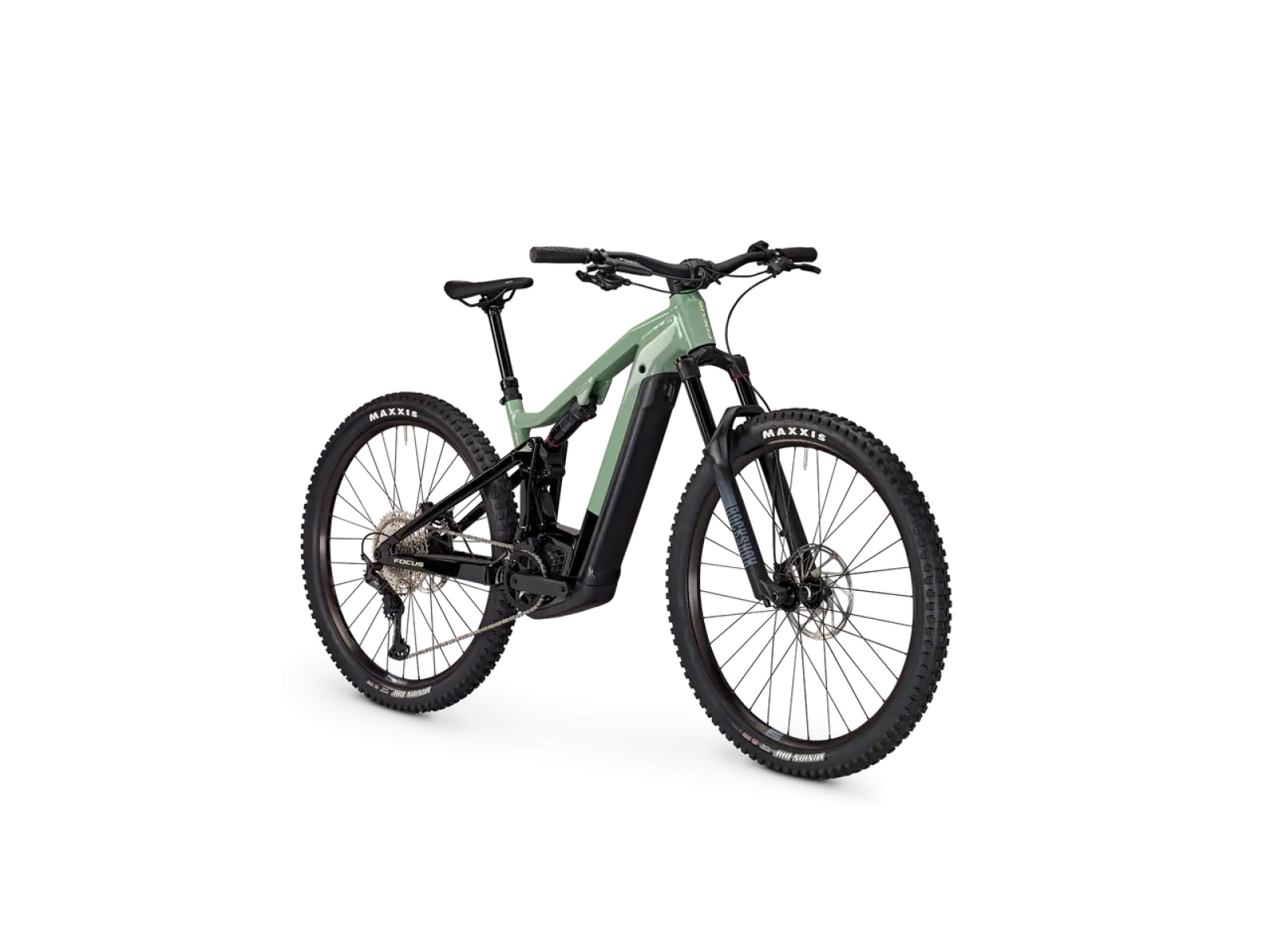 Focus Thron2 6.8 DI 750Wh górski rower elektryczny Mineralgreen Glossy / Magicblack Glossy