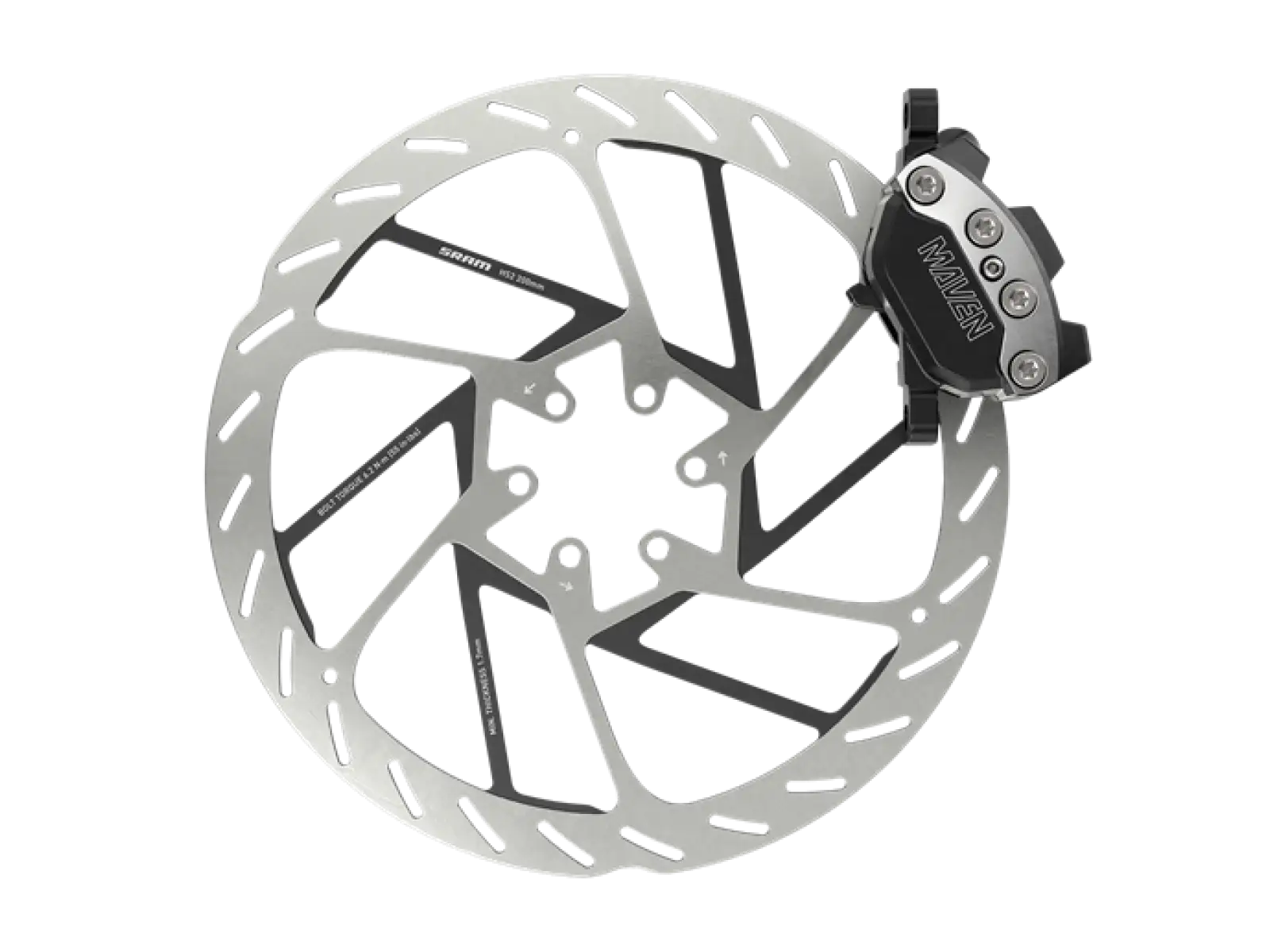 Sram Maven Ultimate Clear Anodized tylni hamulec tarczowy