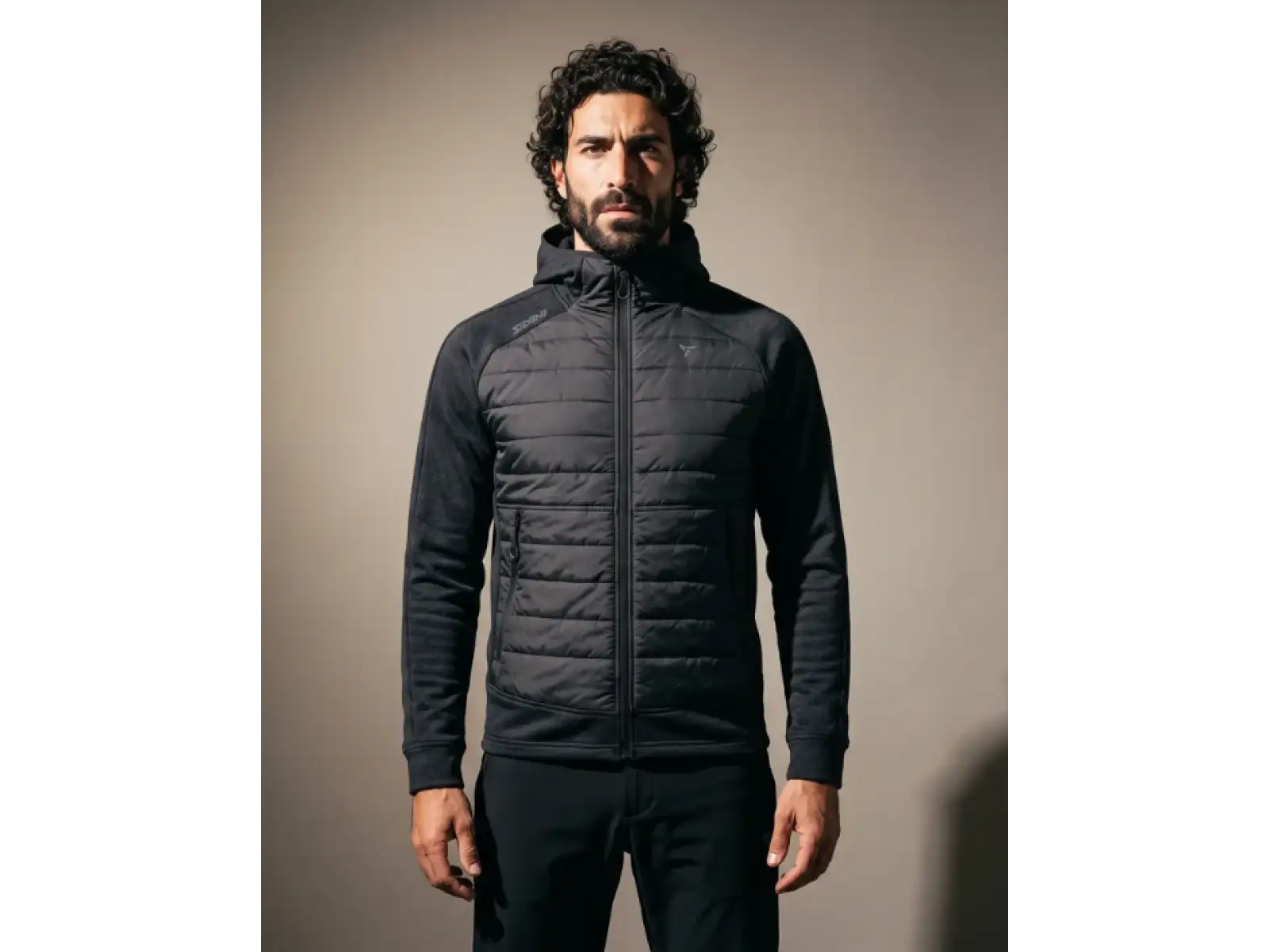 Silvini Dirilo męska bluza z kapturem Black/Cloud