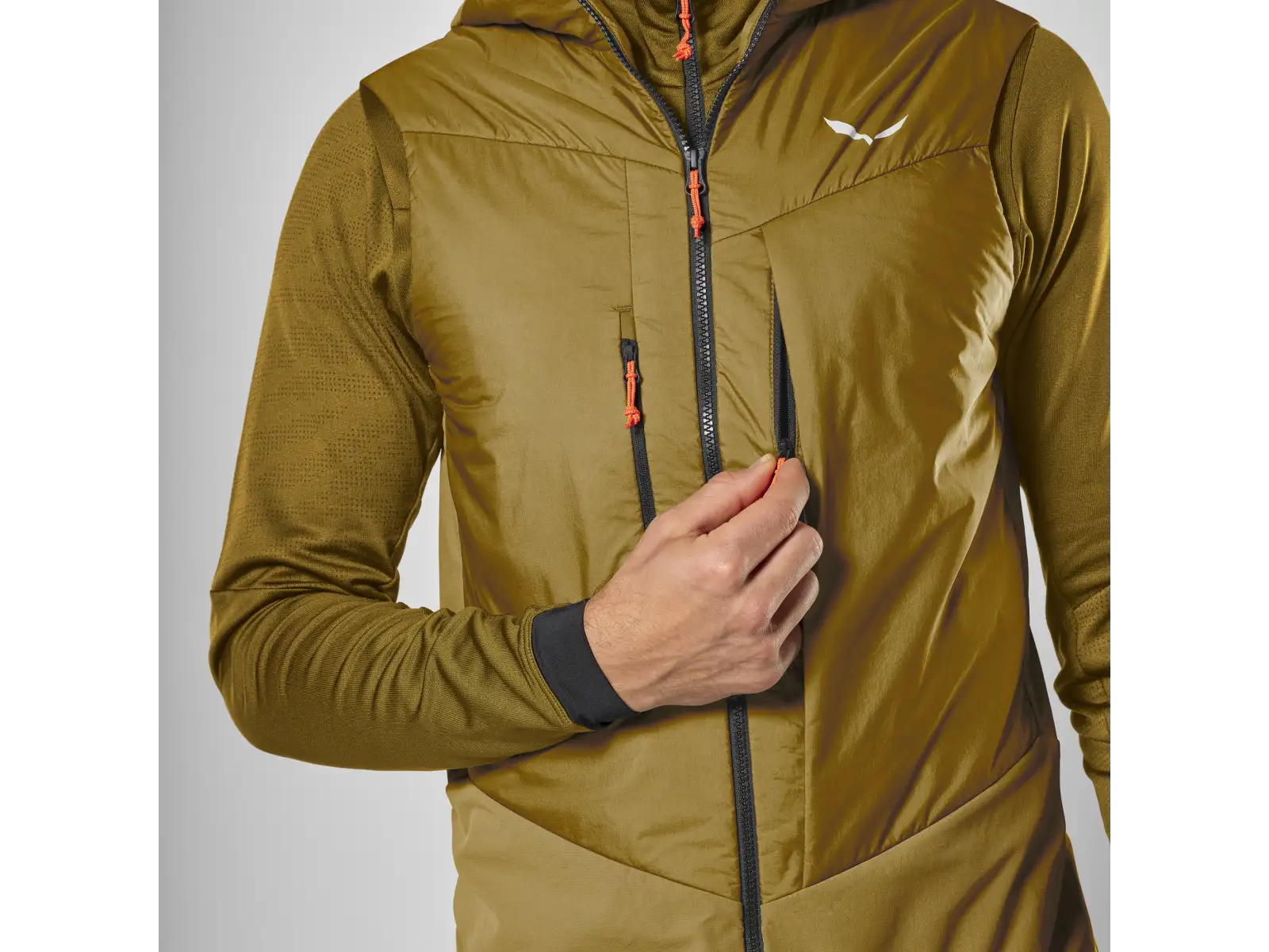 Salewa Sella Durastretch/Tirolwool® Responsive męska kamizelka Golden Brown