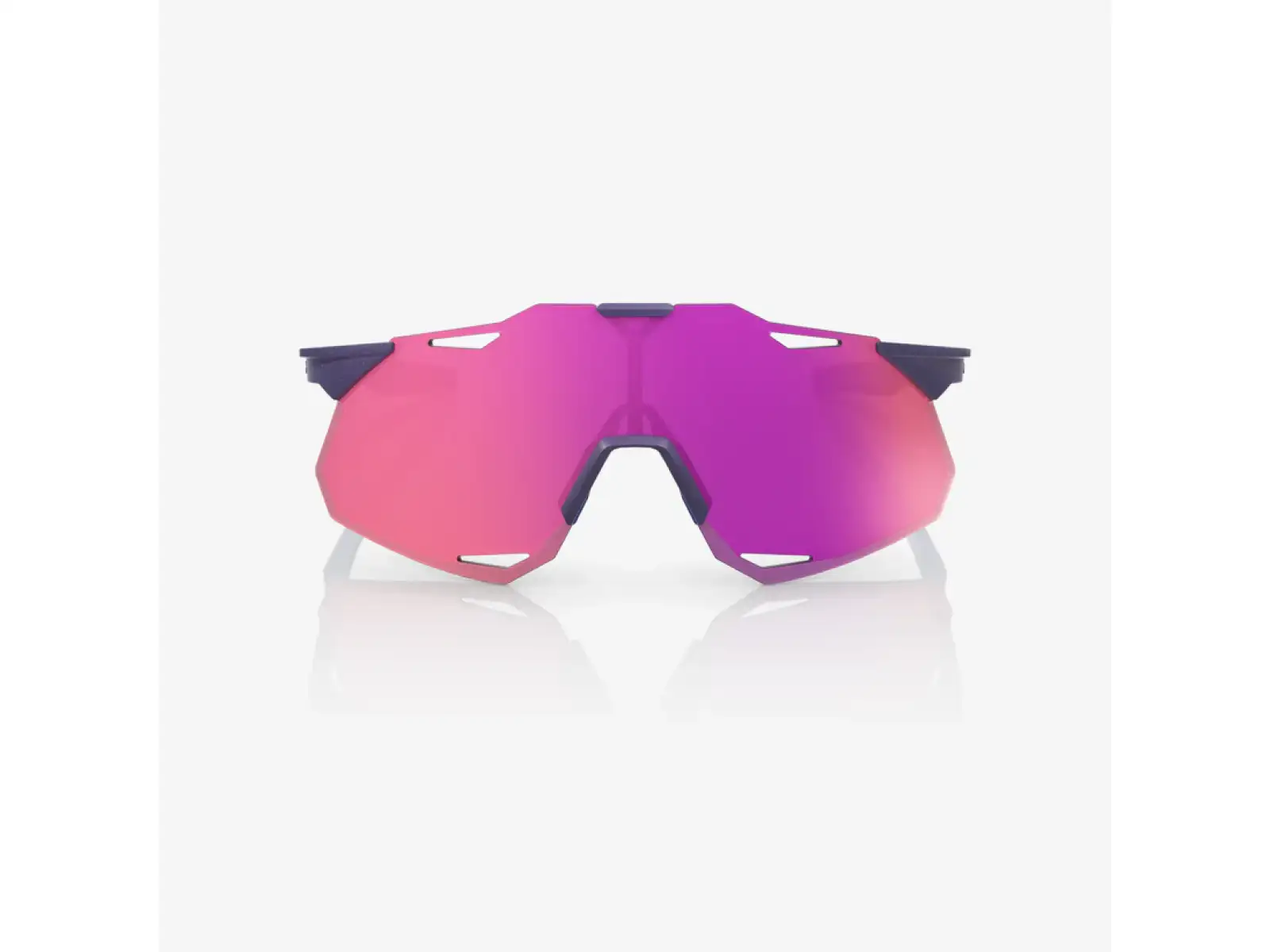 100% Hypercraft XS okulary Satin Storm Metallic/Purple Multilayer Mirror