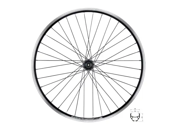 Force Classic 26" V-Brake tylne zaplecione koło bębenek Shimano