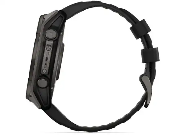 Garmin fenix 8 - 51 mm Solar Sapphire inteligentny zegarek Carbon DLC Titanium Black/Pebble Gray