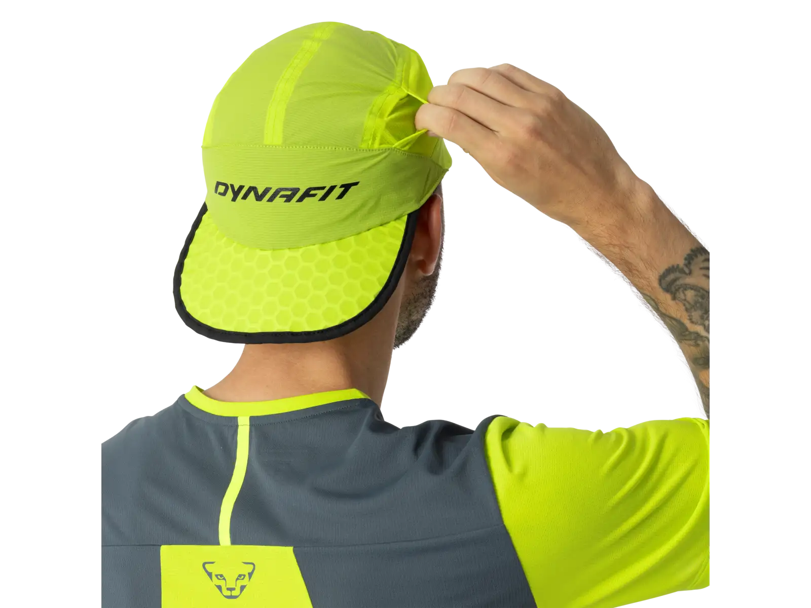 Dynafit Ultra Cooling czapka z daszkiem do biegania Ultra Yellow