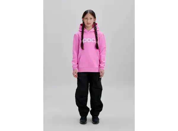 POC Hood Jr bluza dziecięca z kapturem Thulite Pink/Hydrogen White