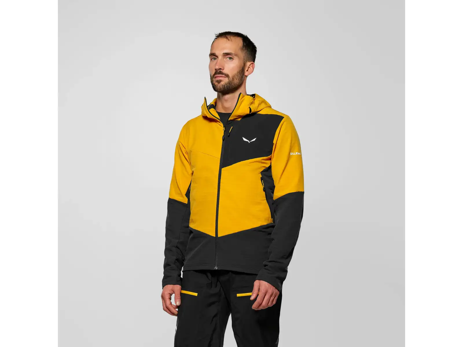 Salewa Ortles Fleece Pro Hooded męska polarowa bluza z kapturem Gold