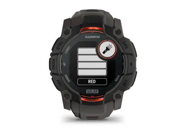 Garmin Instinct 3 Solar 50 mm inteligentny zegarek Black/Charcoal pasek