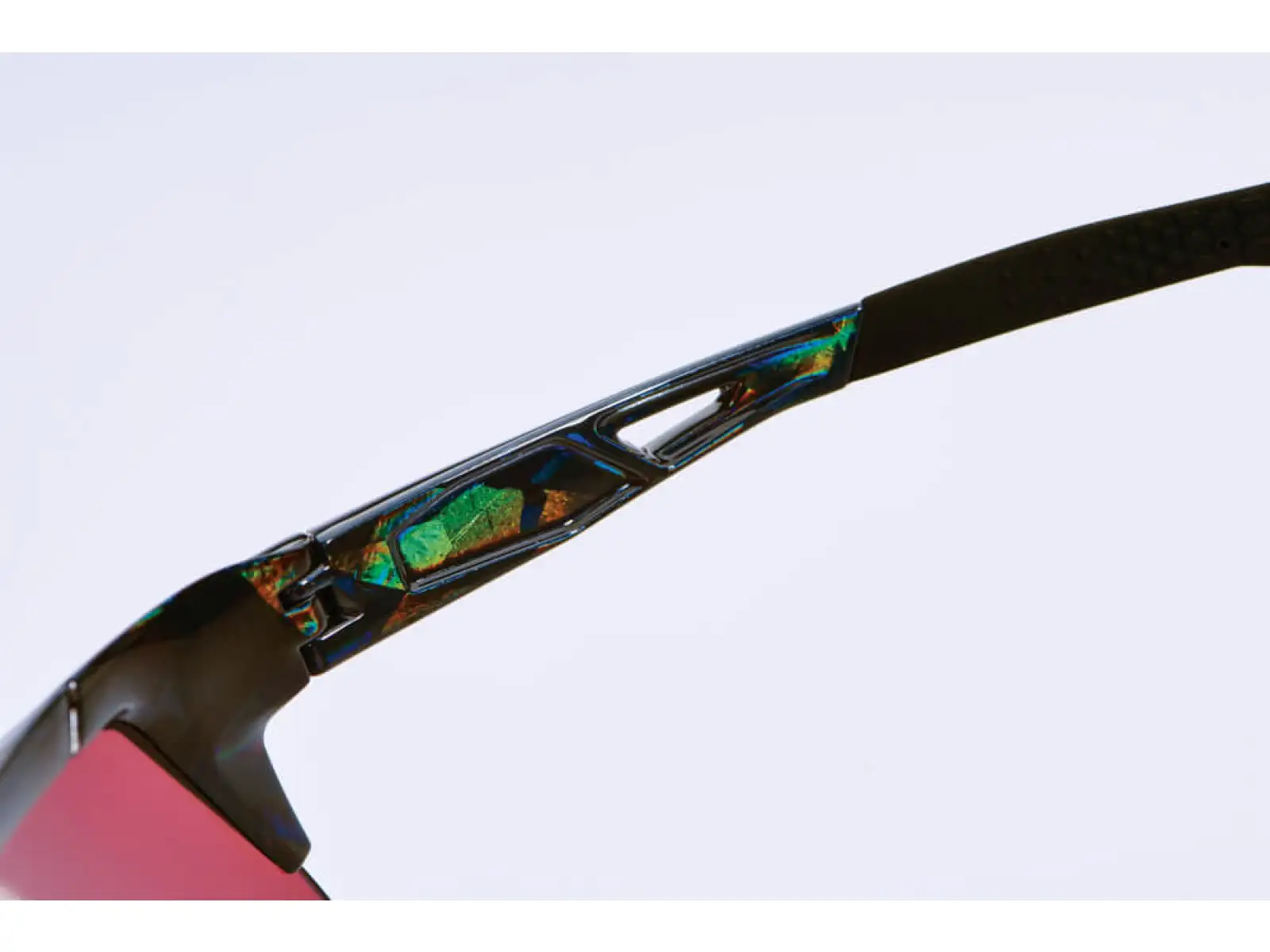 100% SPEEDCRAFT okulary rowerowe Black Holographic/Hiper blue Multilayer Mirror Lens