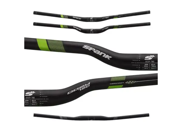 Spank Oozy 780 Vibrocore Bar kierownica czarna/zielona