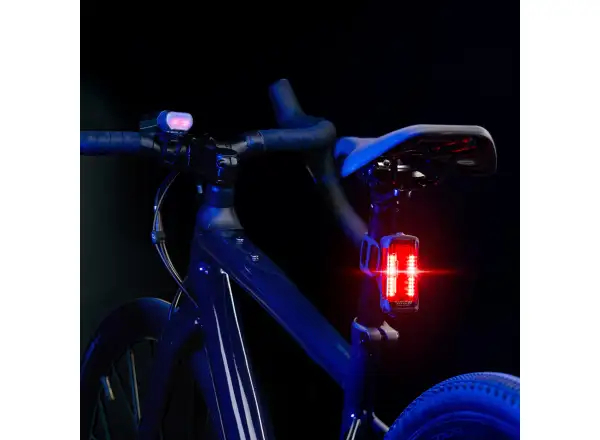 Lezyne Radar React StVZO System przednie i tylne światło Black