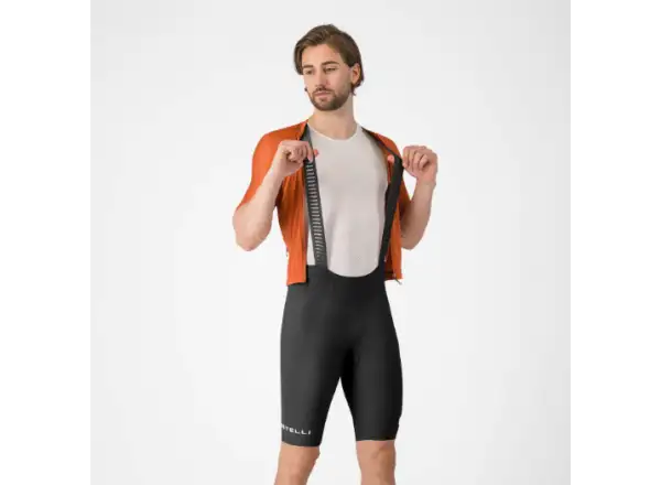 Castelli Espresso 2 męskie spodenki z wkładką i szelkami Black