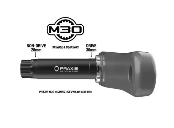 Praxis Zayante Carbon gravel korby bez tarczy 172,5 mm