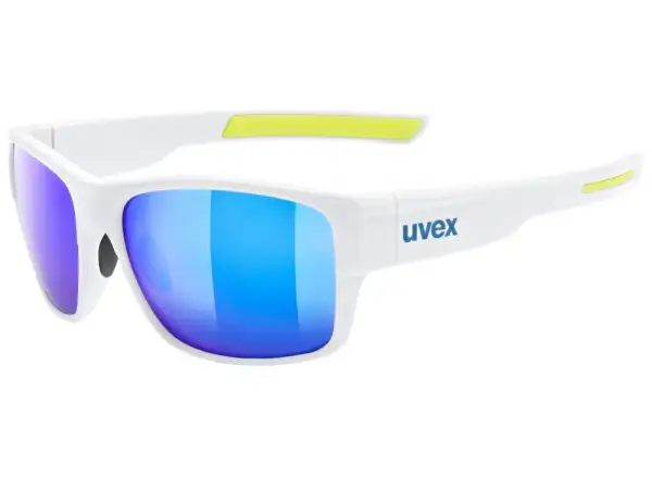 Uvex ESNTL Urban okulary White Matt/Mirror Blue