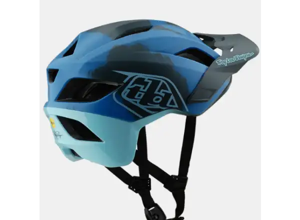 Troy Lee Designs Flowline SE Badge kask Camo Blue