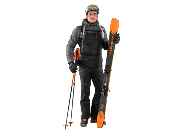 Dynafit Free Infinium Hybrid męskie spodnie z szelkami Black out