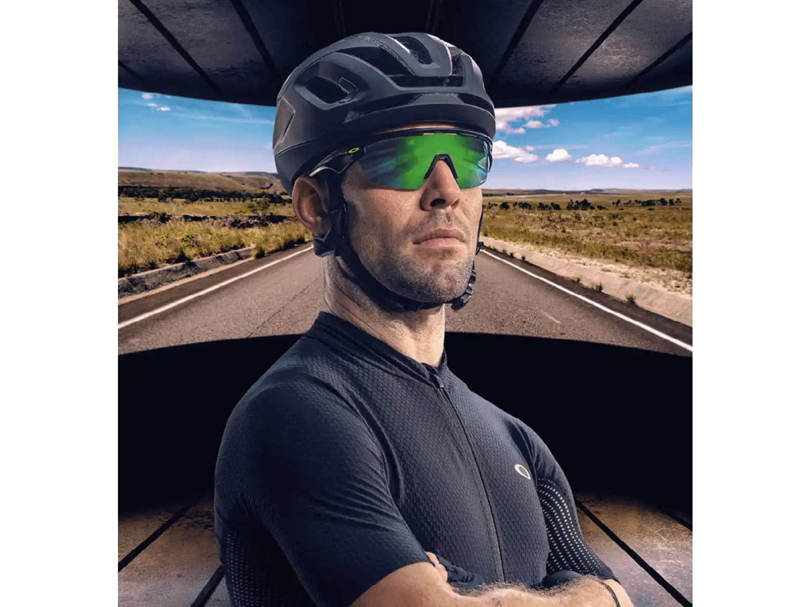 Oakley Sphaera okulary przeciwsłoneczne Matte Black Ink/Prizm Road Jade