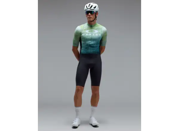 Oakley Icon Training męska koszulka z krótkim rękawem Green Glitch Print