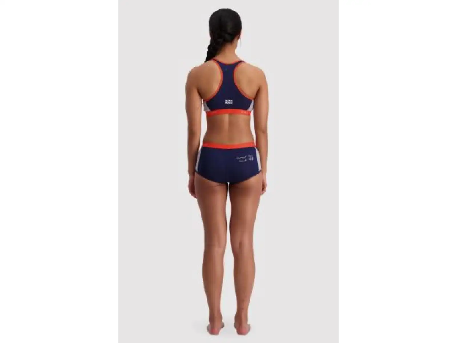 Mons Royale Sierra Sports stanik Navy/Orange Smash