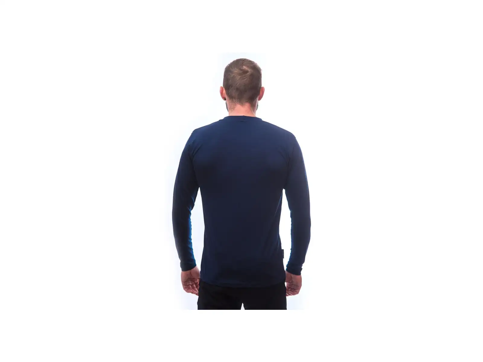 Sensor Merino Active PT Mountains męska koszulka z długim rękawem Deep Blue
