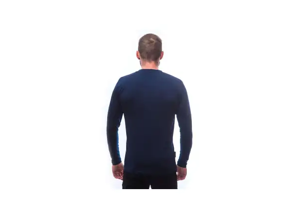 Sensor Merino Active PT Mountains męska koszulka z długim rękawem Deep Blue