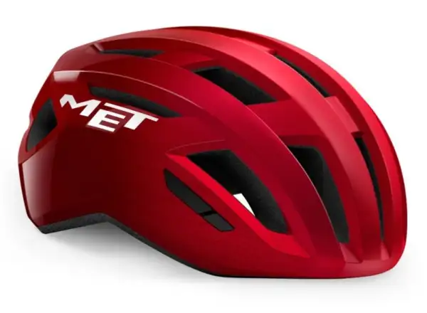 MET Vinci MIPS kask rowerowy czerwony metaliczny błyszczący