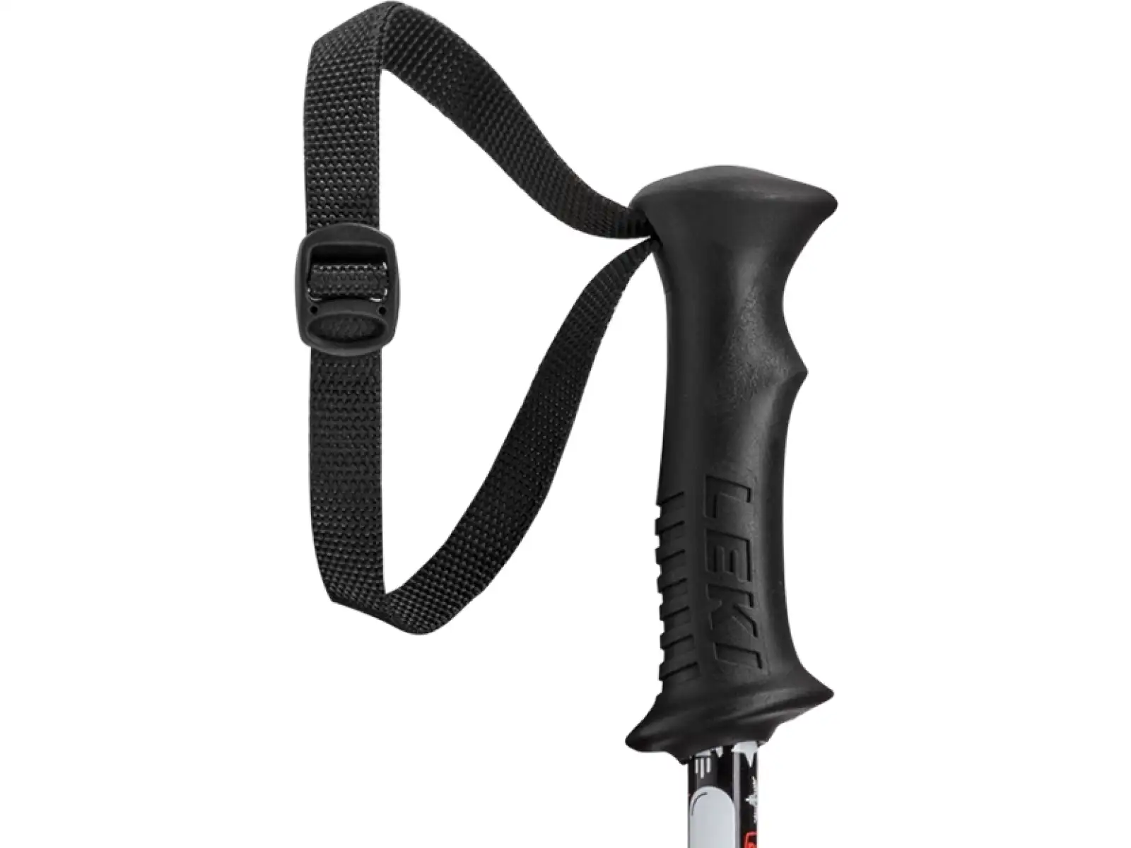 Leki Rider Vario kije narciarskie black/white/neon red