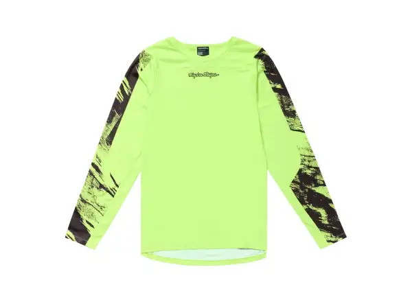Troy Lee Designs Skyline Chill Rockslide męska koszulka z długim rękawem Glo Yellow
