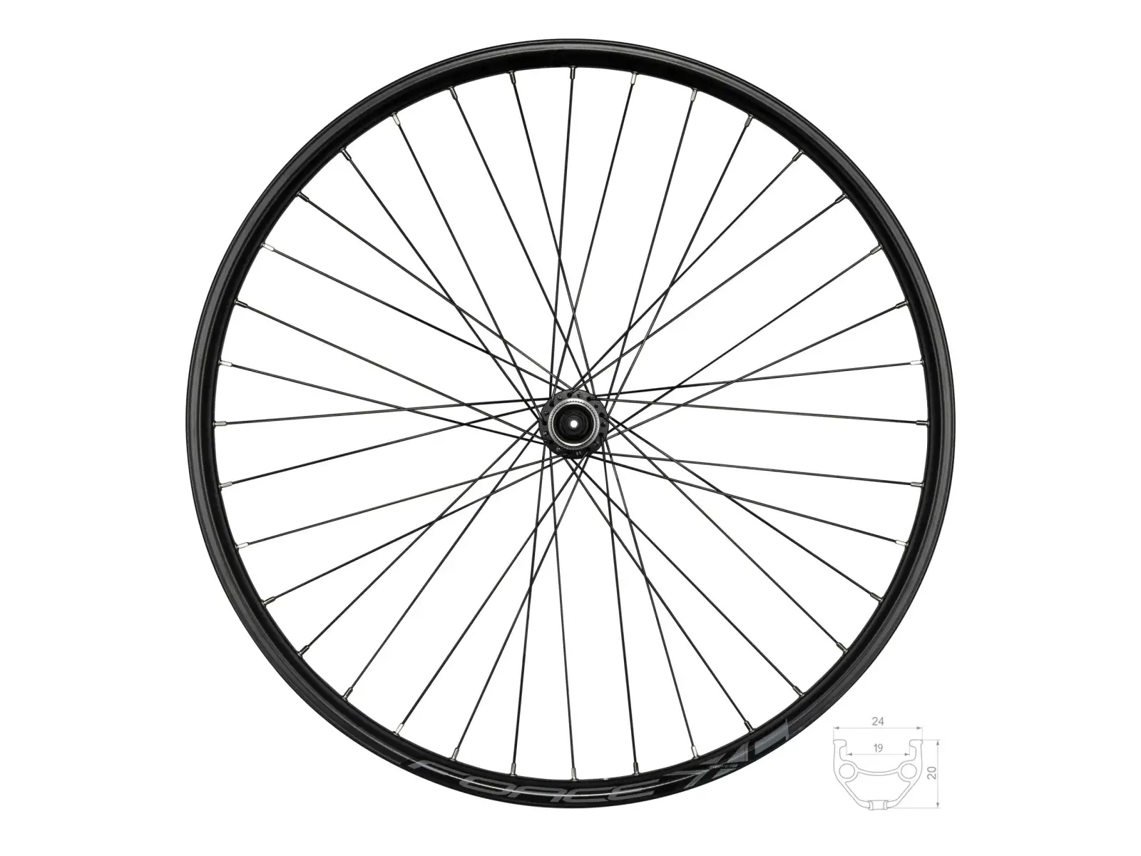 Force XC Disc 27,5 CL tylne zaplecione koło piasta Shimano