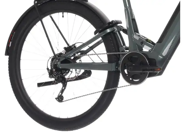 Rock Machine Crossride e450 FS niskie wejście całkowicie zawieszony rower elektryczny Ocean Grey/Black