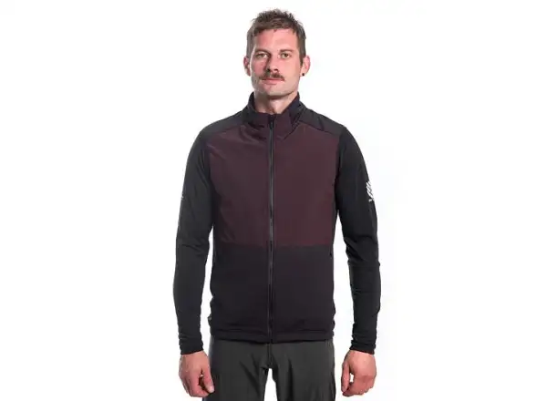 Sensor Coolmax Thermo męska kamizelka czarna/Port Red