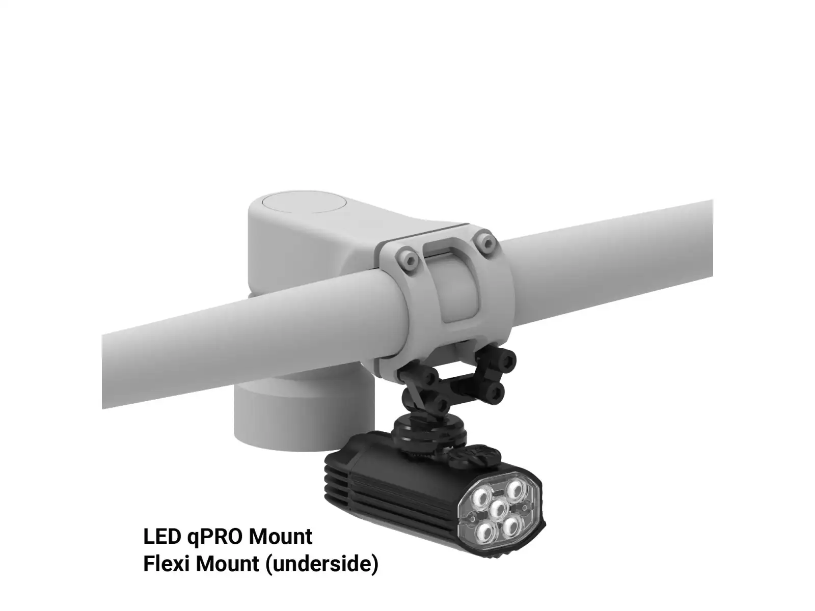 Lezyne LED qPRO Mount uchwyt lampki Black