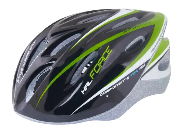 Force Hal kask czarna/zielona