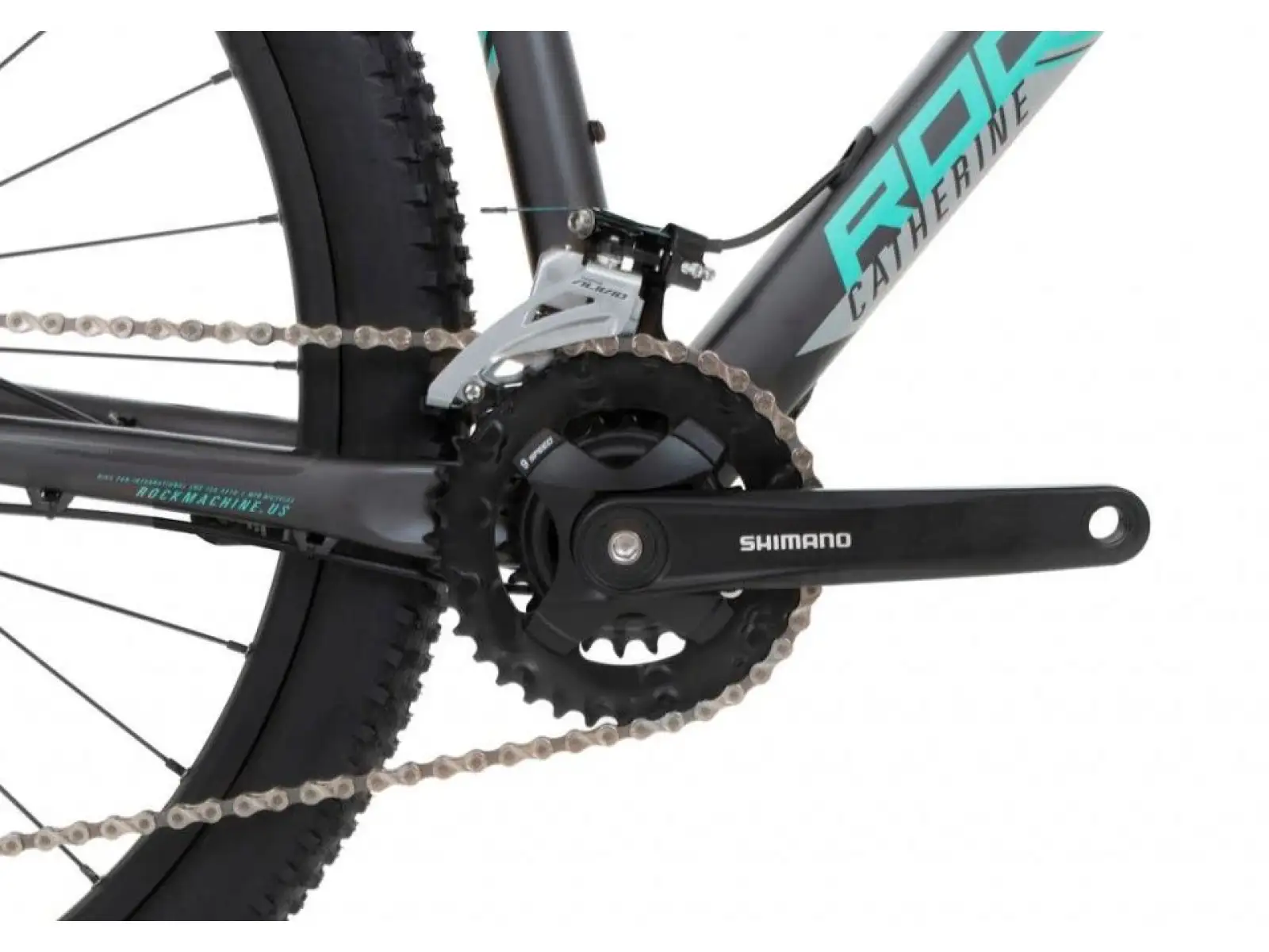 Rock Machine Catherine 20-29 mat anthracite grey/mint green/grey rower górski