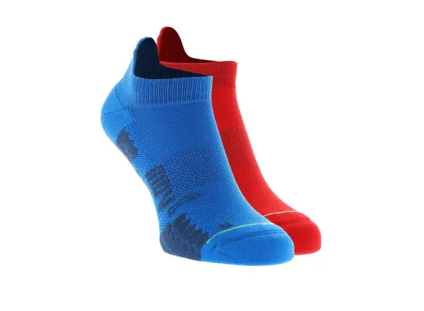 Inov-8 Trailfly skarpety niskie czerwona/niebieska
