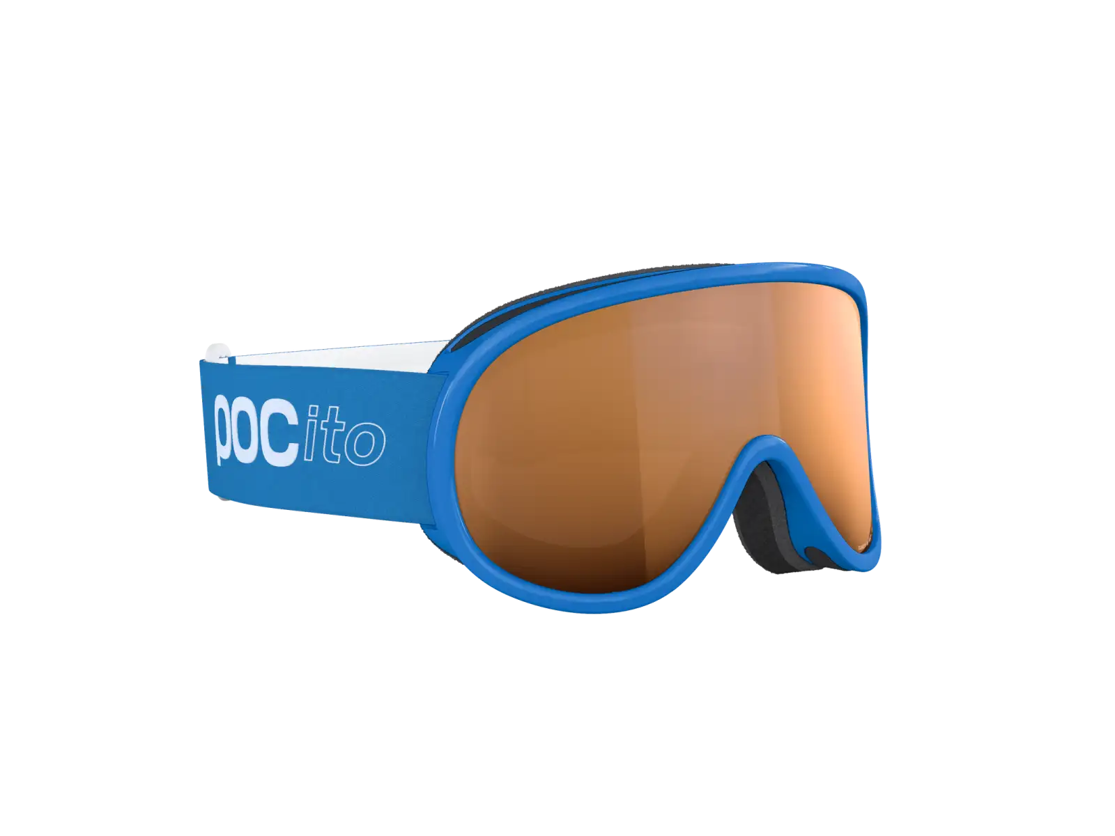 POC POCito Retina dziecięce gogle narciarskie Fluorescent Blue/Partly Sunny Light Orange
