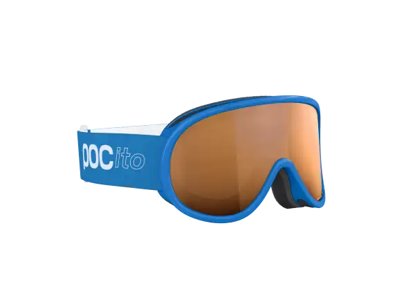POC POCito Retina dziecięce gogle narciarskie Fluorescent Blue/Partly Sunny Light Orange