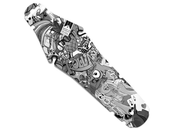 Rie:sel Design Rit:ze błotnik Stickerbomb Eyecatcher Ultra Black