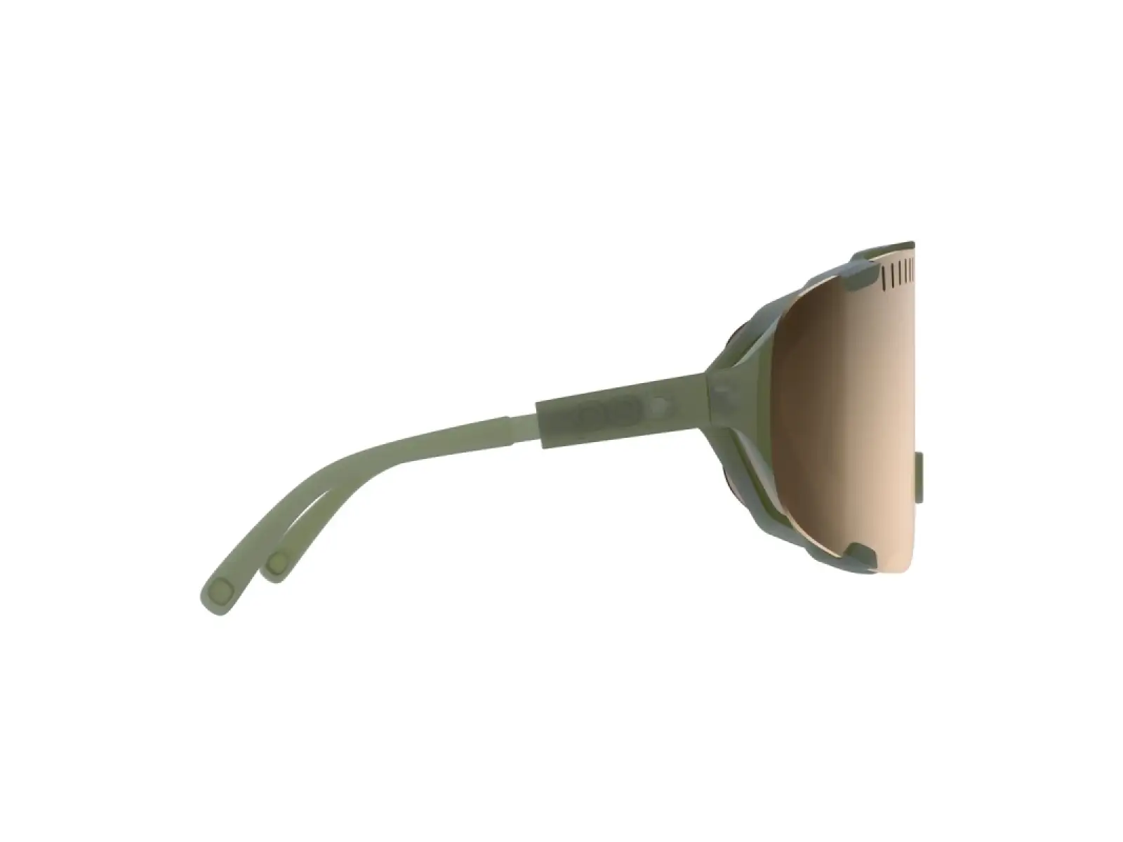 POC Devour okulary rowerowe Epidote Green/Translucent Brown Silver