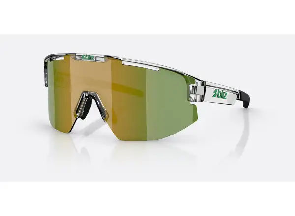 Bliz Matrix okulary przeciwsłoneczne Transparent White/Brown Green Multi