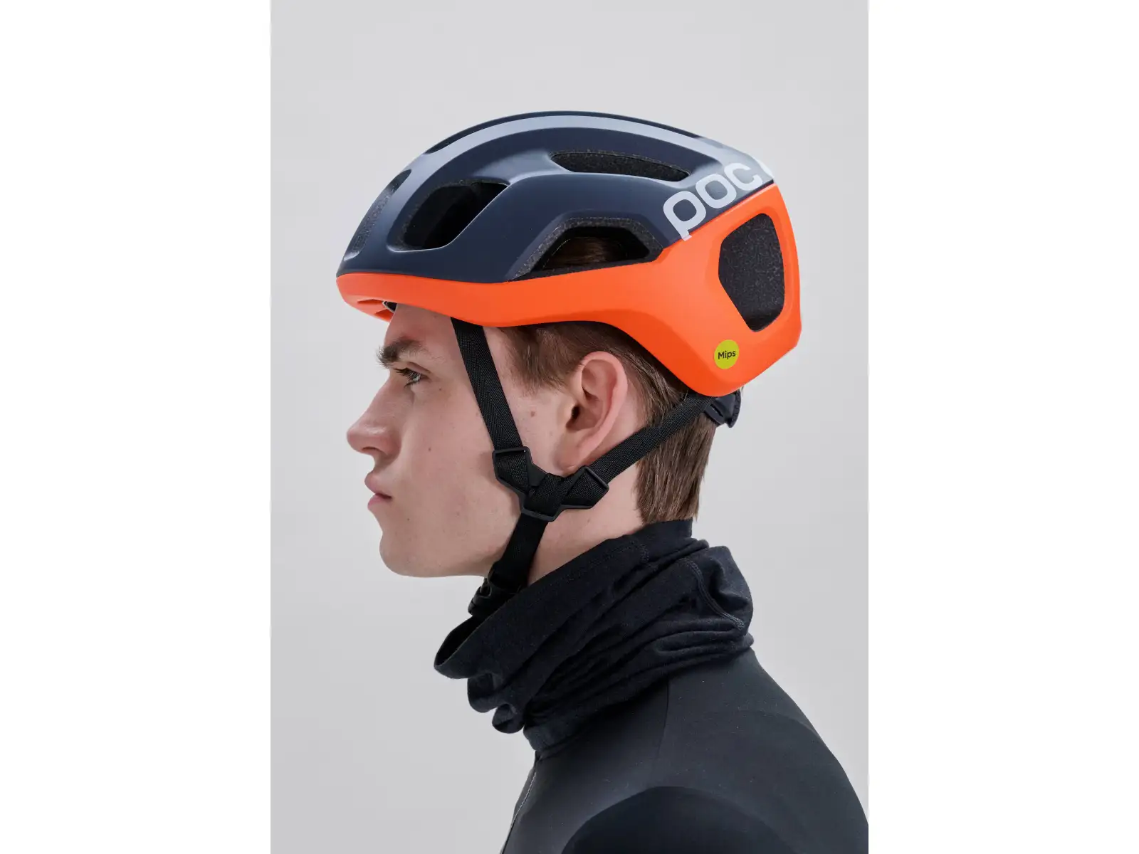 POC Ventral Air MIPS kask Apatite Navy Matt/Fluo. Orange Matt/Hydrogen White