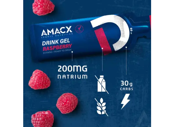 Amacx Drink Gel energetyczny żel 60 ml Raspberry