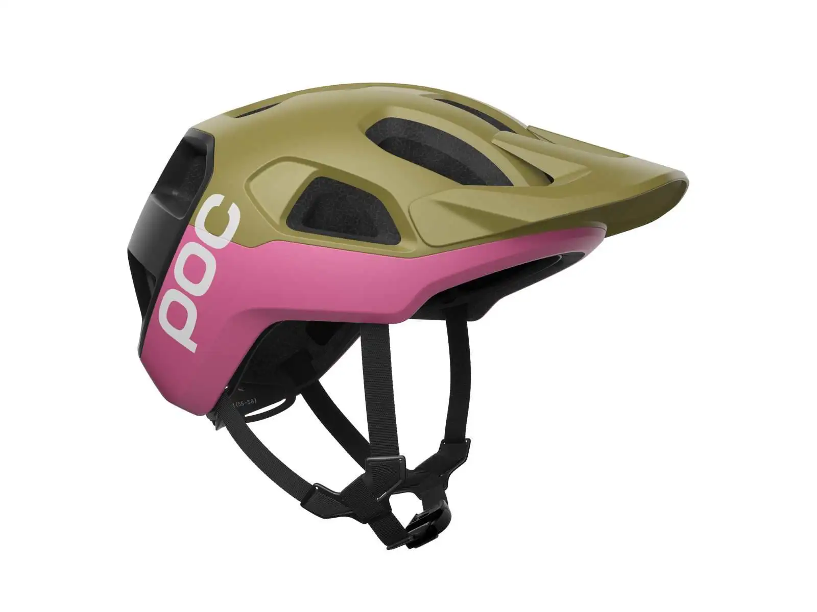 POC kask Cularis Olivine Green Matt/Thulite Pink Matt