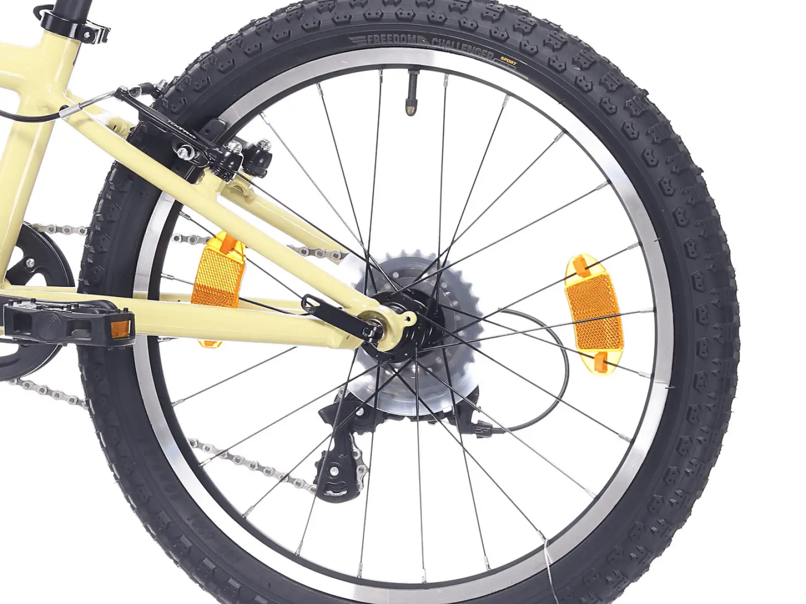 Rock Machine Storm 20 VB rower dziecięcy Sulfur Yellow