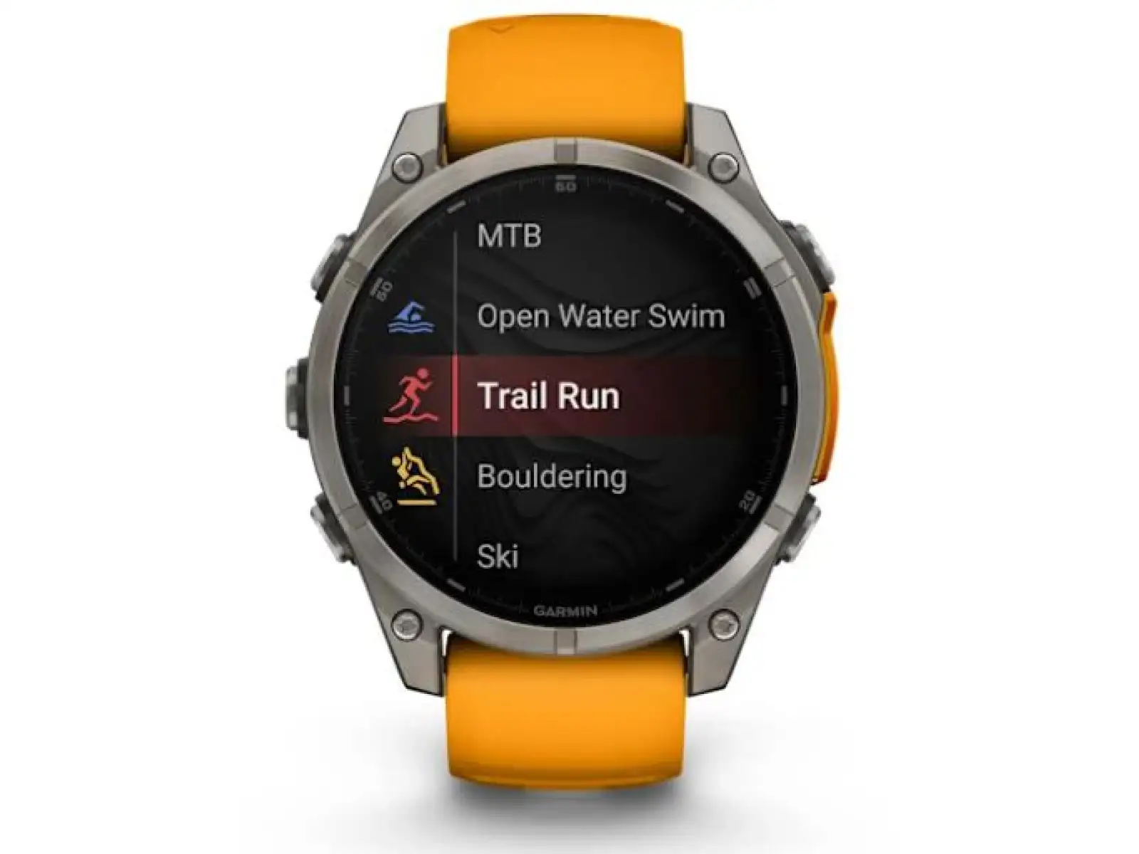 Garmin fenix 8 - 47 mm AMOLED Sapphire smartwatche Titanium Orange/Graphite